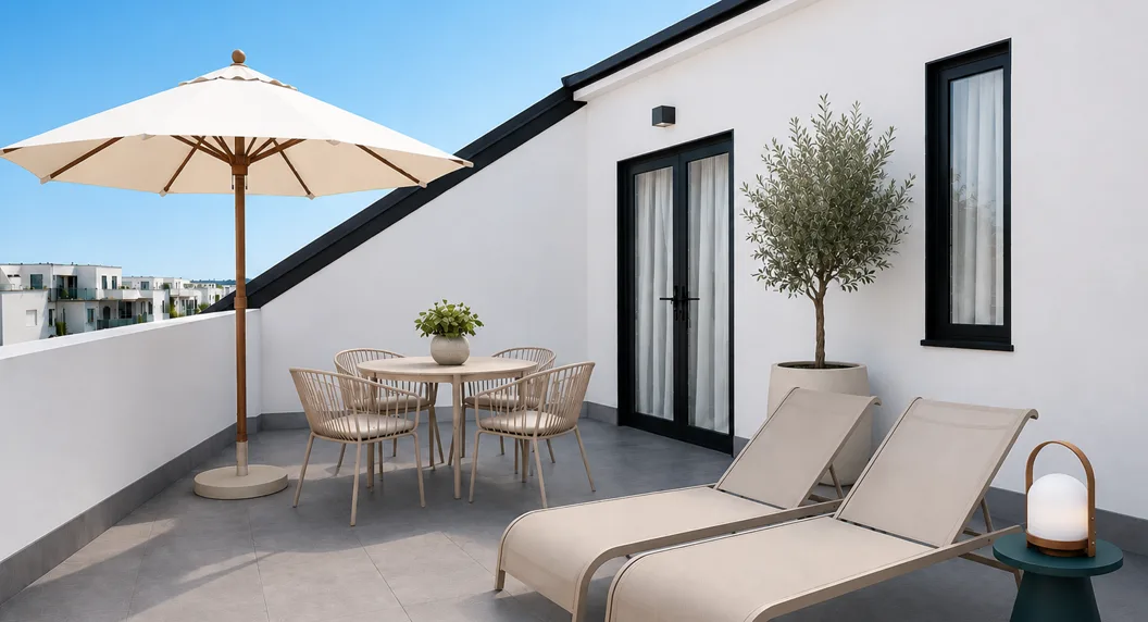 Parking, storage and private terraces